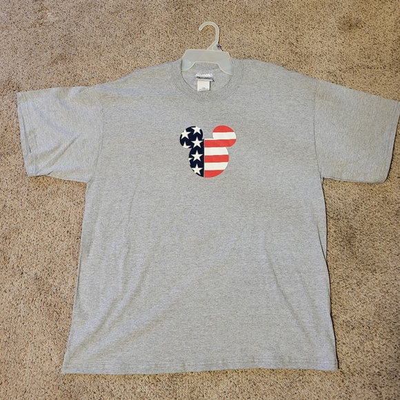 Vintage Walt Disney World Stars & Stripes Mickey Tee L - Picture 3 of 7